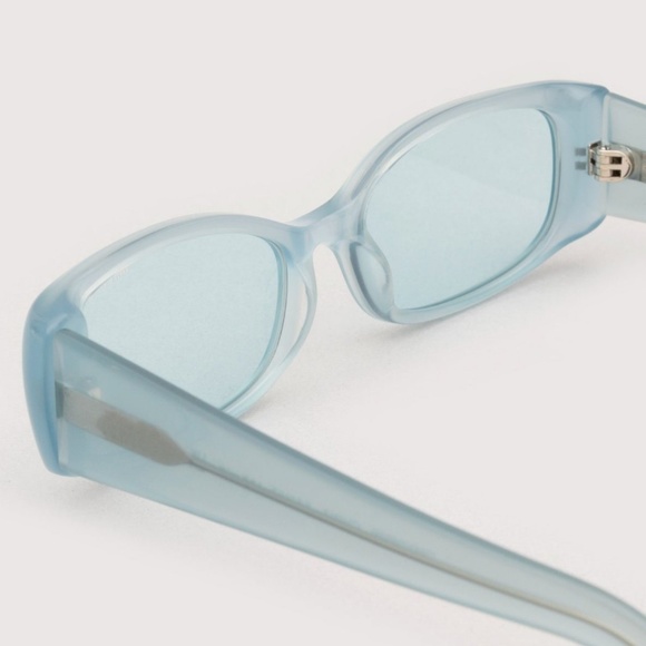 COPY - DMY BY DMY Billy (Milky Blue) Rectangle Sunglasses- NEW - Picture 10 of 11